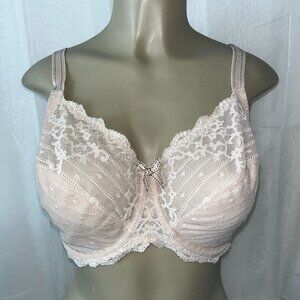 PRE-OWNED CHANTELLE UNLINED FULL COVERAGE BRA SZ 36DDDD